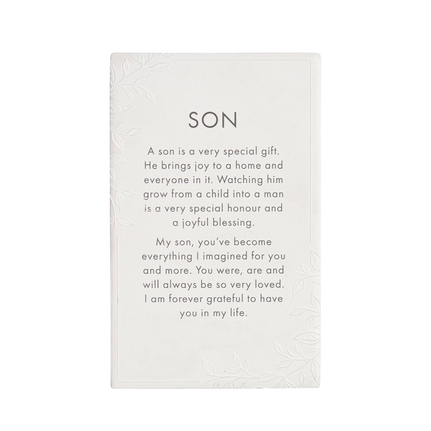 Splosh Ceramic Plaque Precious Quote 16 x 10cm - Son
