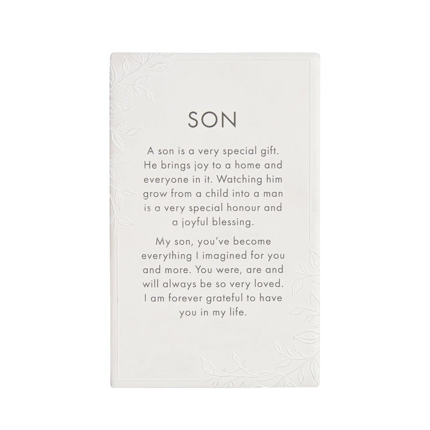 Splosh Ceramic Plaque Precious Quote 16 x 10cm - Son