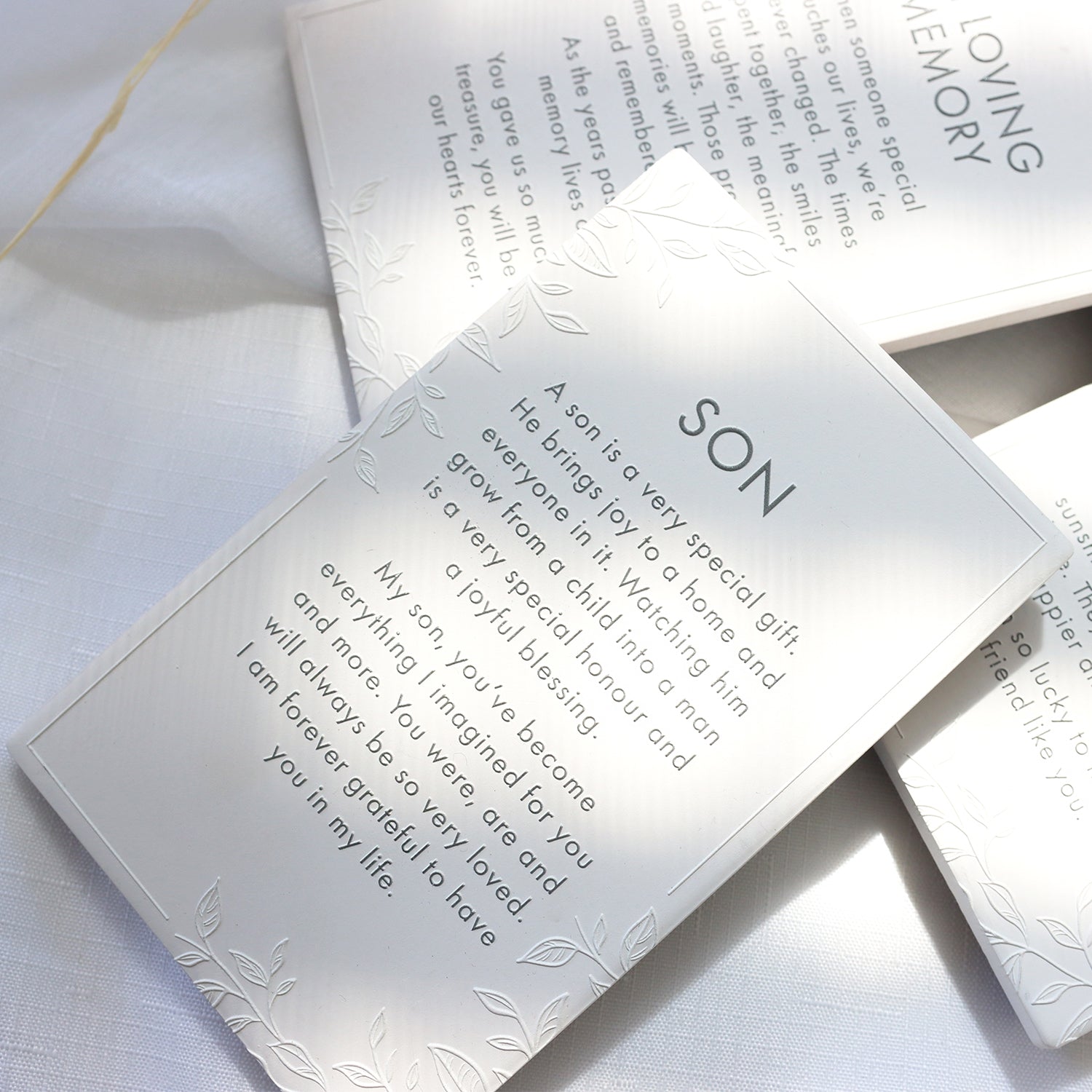 Splosh Ceramic Plaque Precious Quote 16 x 10cm - Son