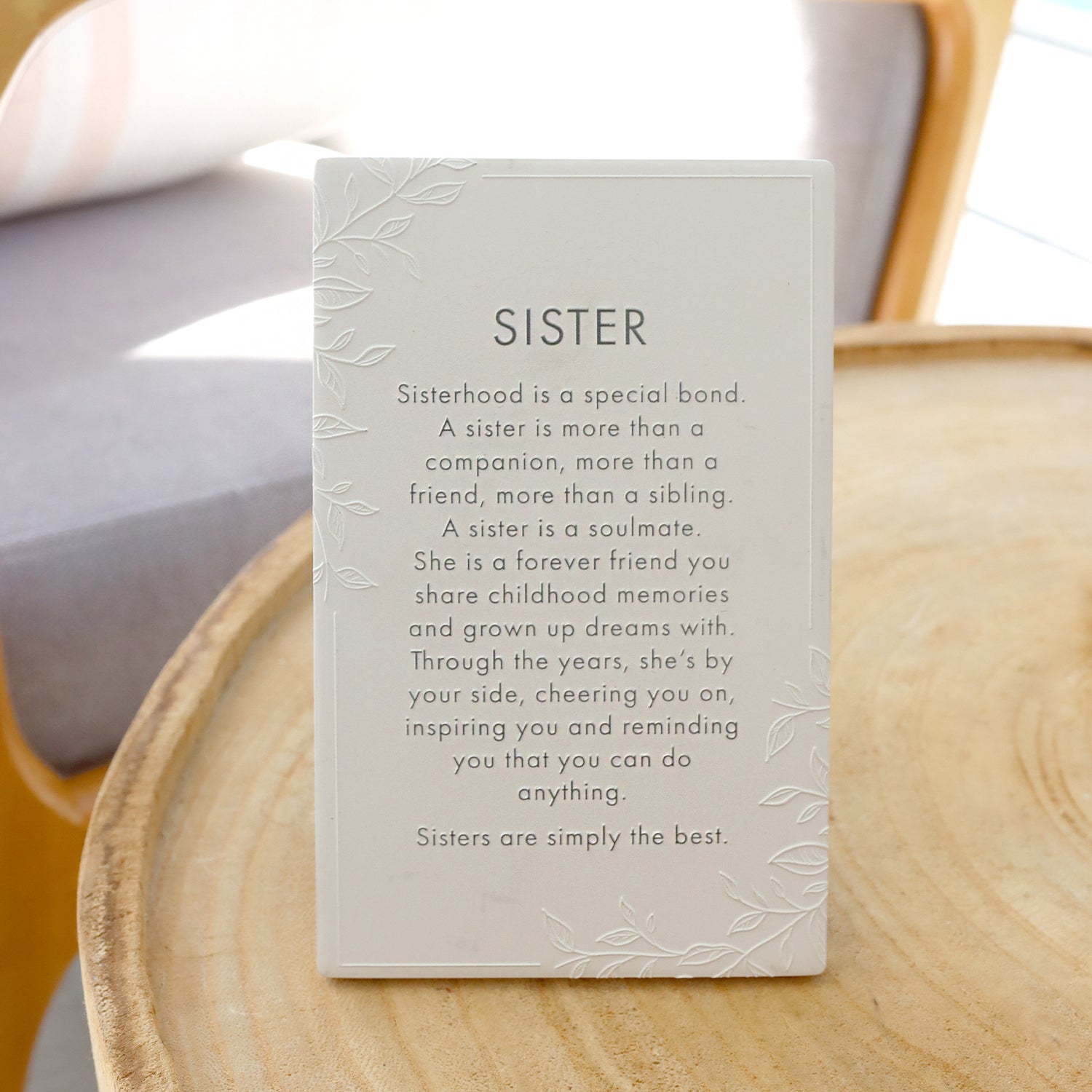 Splosh Ceramic Plaque Precious Quote 16 x 10cm - Sister