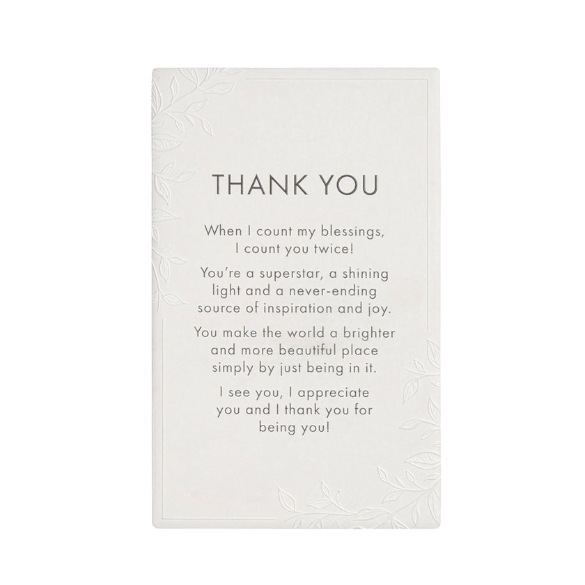 Splosh Ceramic Plaque Precious Quote 16 x 10cm - Thanks