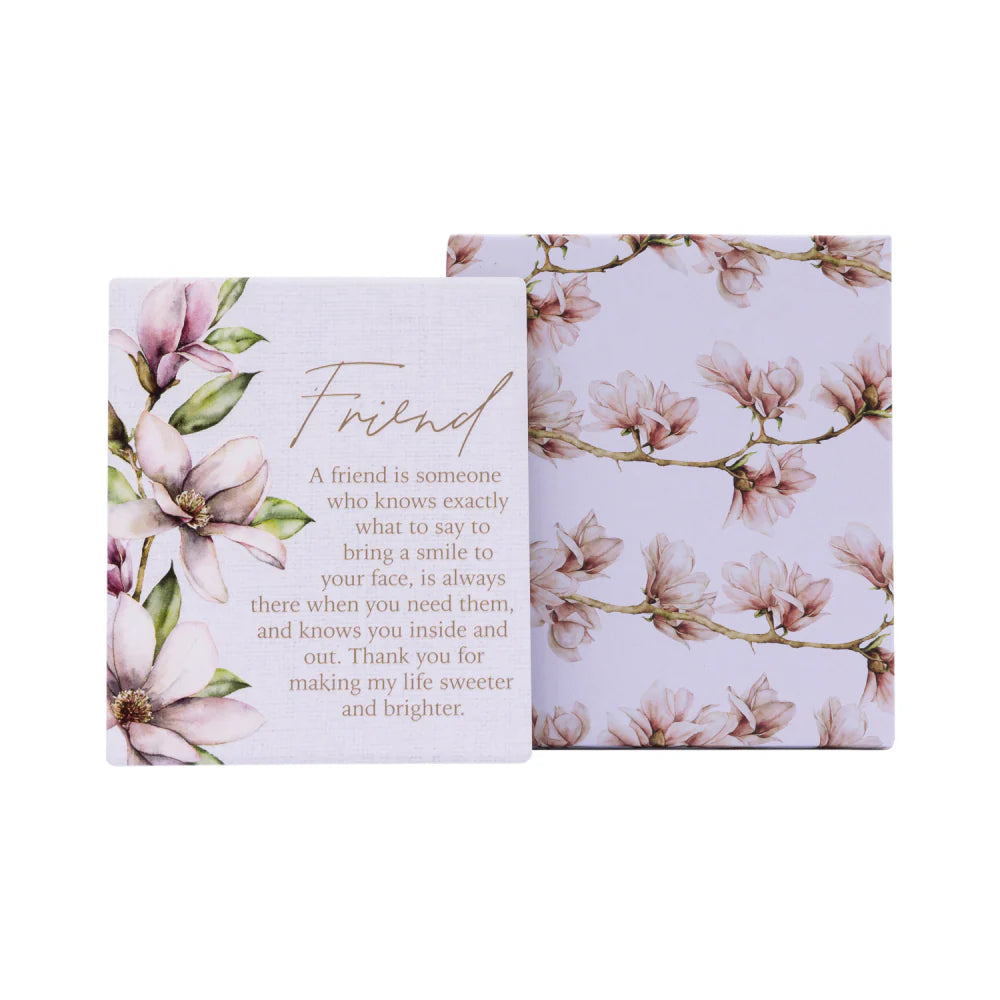 Splosh Ceramic Plaque Blossom 14 x 12cm - Friends Verse