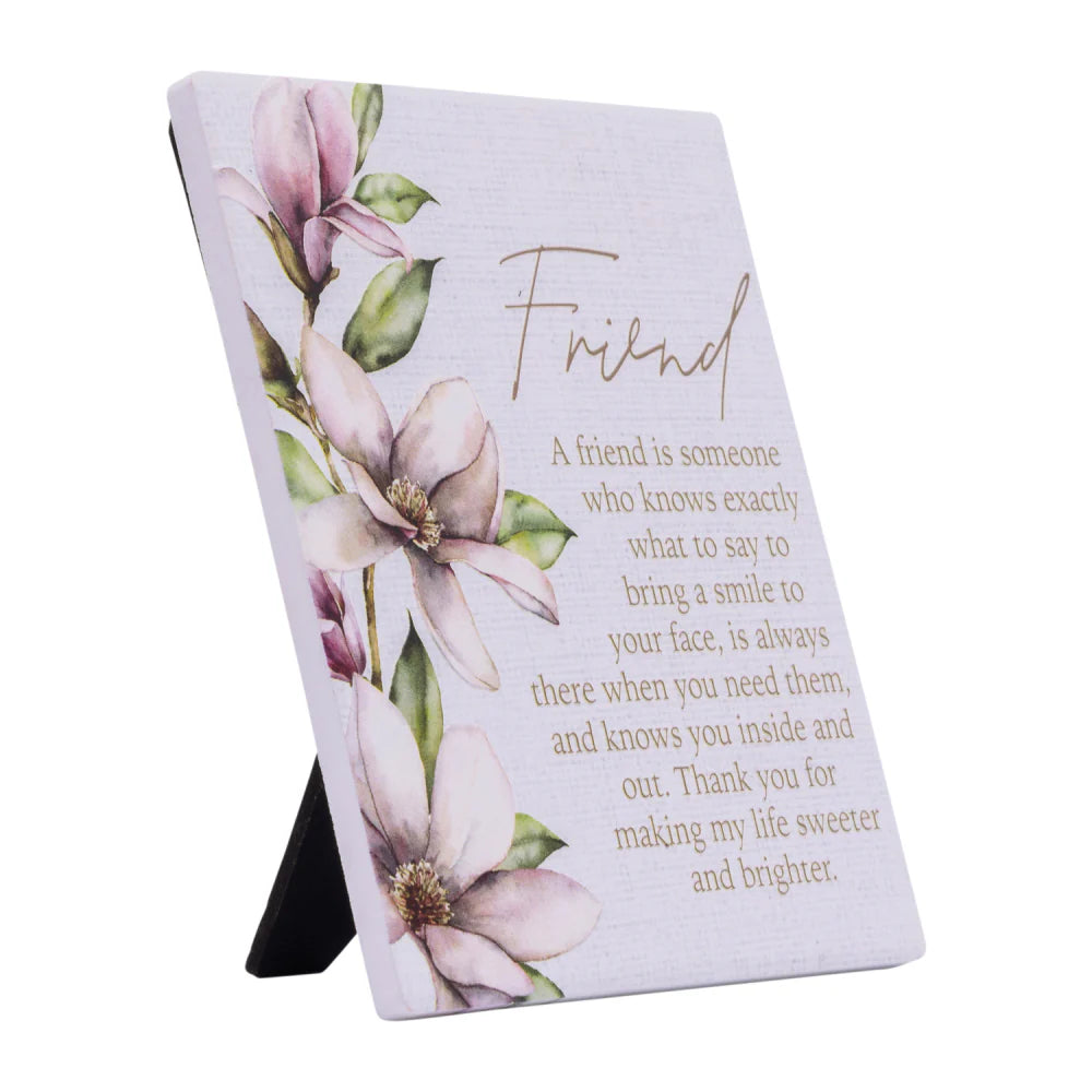 Splosh Ceramic Plaque Blossom 14 x 12cm - Friends Verse