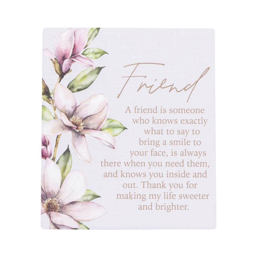 Splosh Ceramic Plaque Blossom 14 x 12cm - Friends Verse