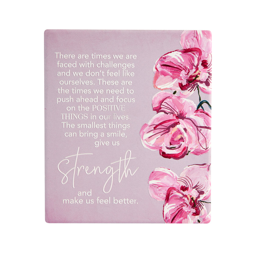 Splosh Ceramic Plaque Talulah 14 x 12cm - Strength Verse