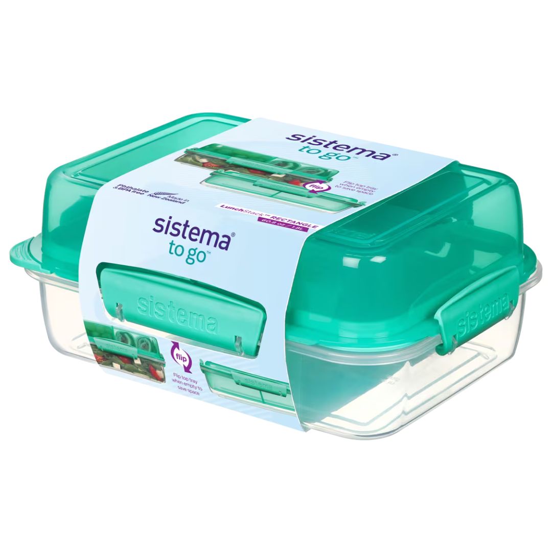 Sistema To Go LunchStack Square 1.8L - Green