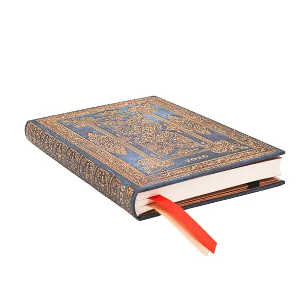 Paperblanks 12-Month Planner Week To View 2026 - 2026 Blue Luxe