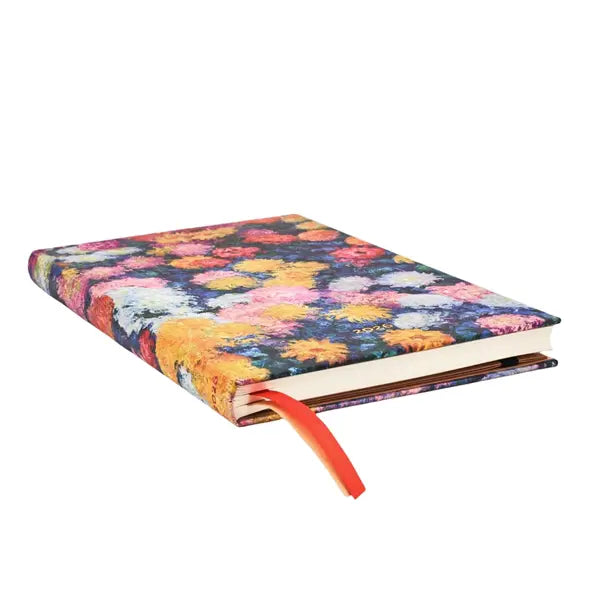 Paperblanks MAXI - 12-Month Planner Week To View 2026 - 2026 Monet’s Chrysanthemums