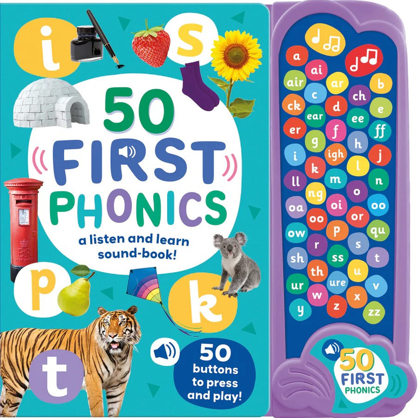 50 First Phonics - Children's 50 Button Sound Book
