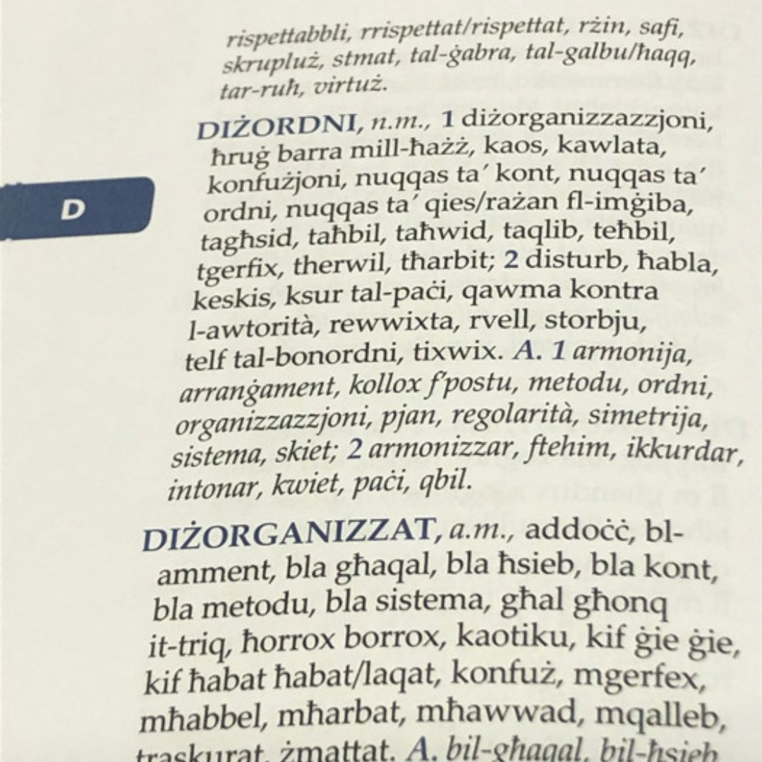 It-Tezawru Gabra Ta' Sinonimi U Antonimi