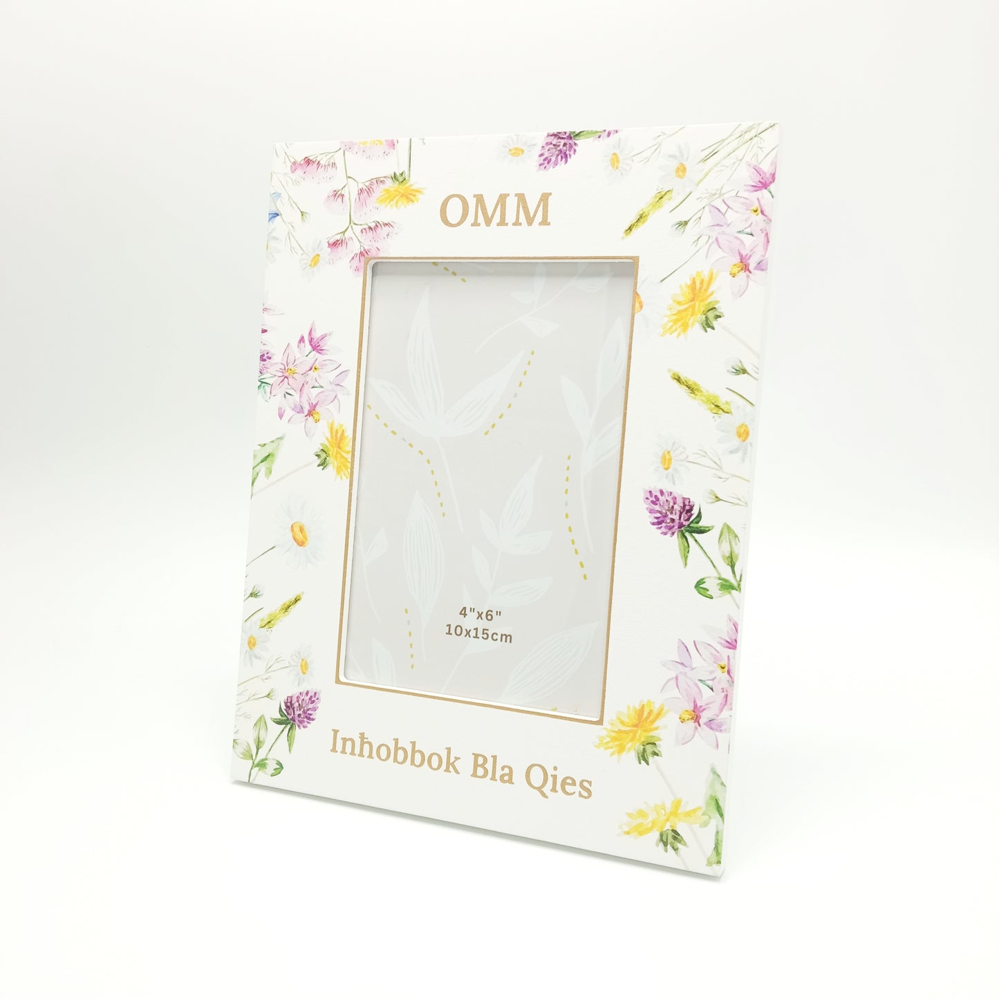 White Wooden Photo Frame Omm (Mother) 10 x 15cm FM4184