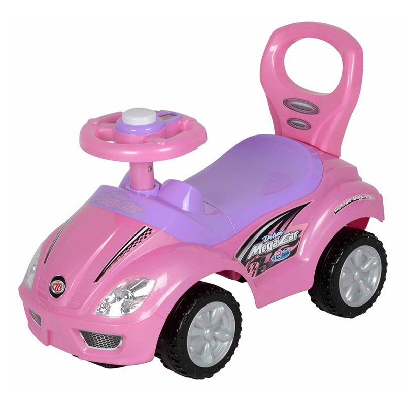 Deluxe Mega Car Ride On Push Car 62.5 x 30 x 28.5cm - Pink