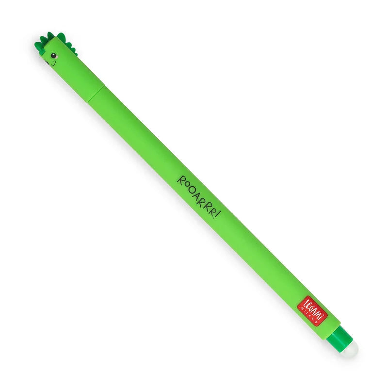 Legami Erasable Gel Pen 0.7mm Green Ink - Dino