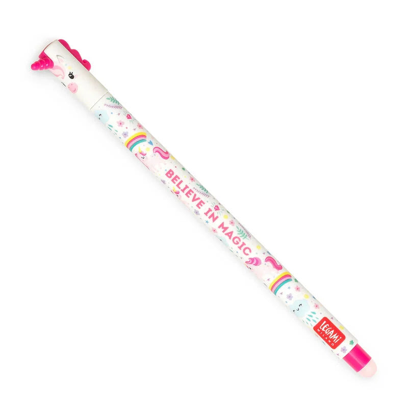 Legami Erasable Gel Pen 0.7mm Pink Ink - Unicorn