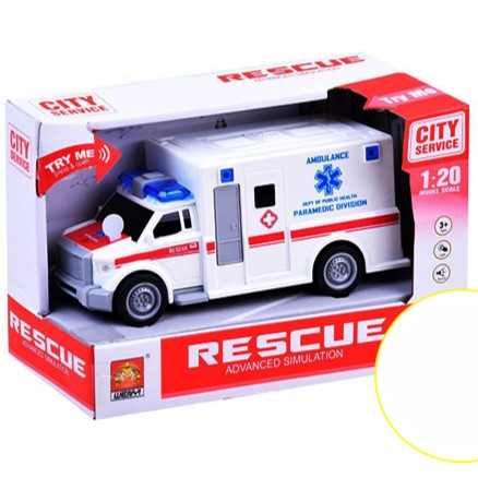 City Service Friction Rescue Ambulance W/Music & Light