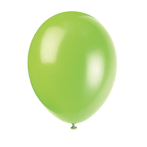 Helium Unique Balloons A Pack Of 10pcs 30.4cm - Neon Lime