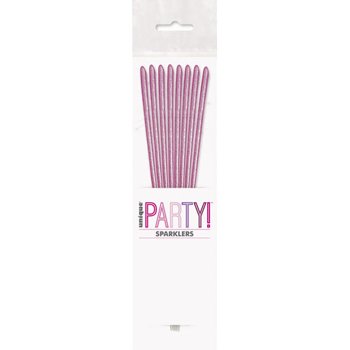 Unique Party Sparklers 17cm A Pack Of 8pcs - Pink