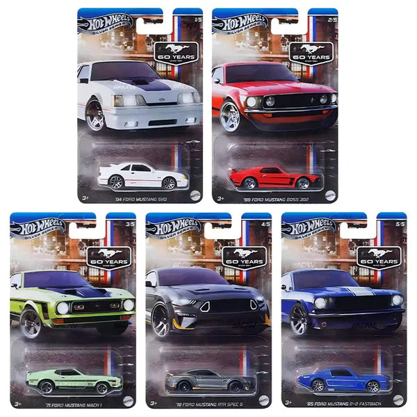 Hot Wheels Celebrations 2025 Mix 60 Years Of Mustang x 1pc Assortment