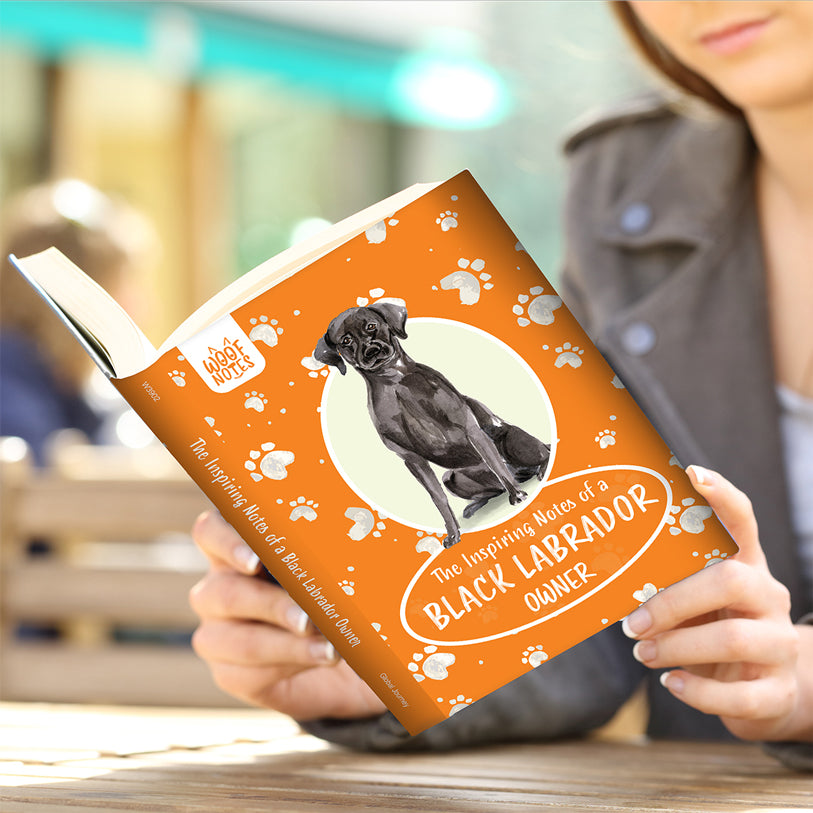 Woof Notes Notebook - Black Labrador