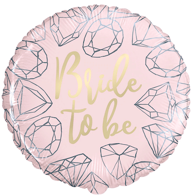 Unique Helium Foil Balloon 45.7cm - Bride to Be!