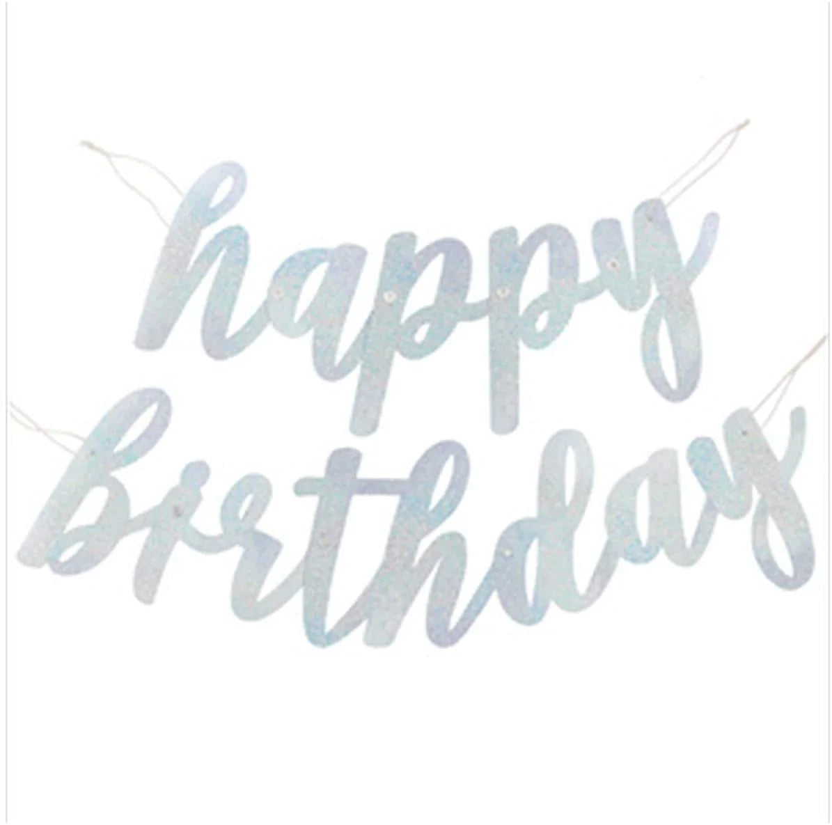 Unique 83cm Birthday Banner - Silver