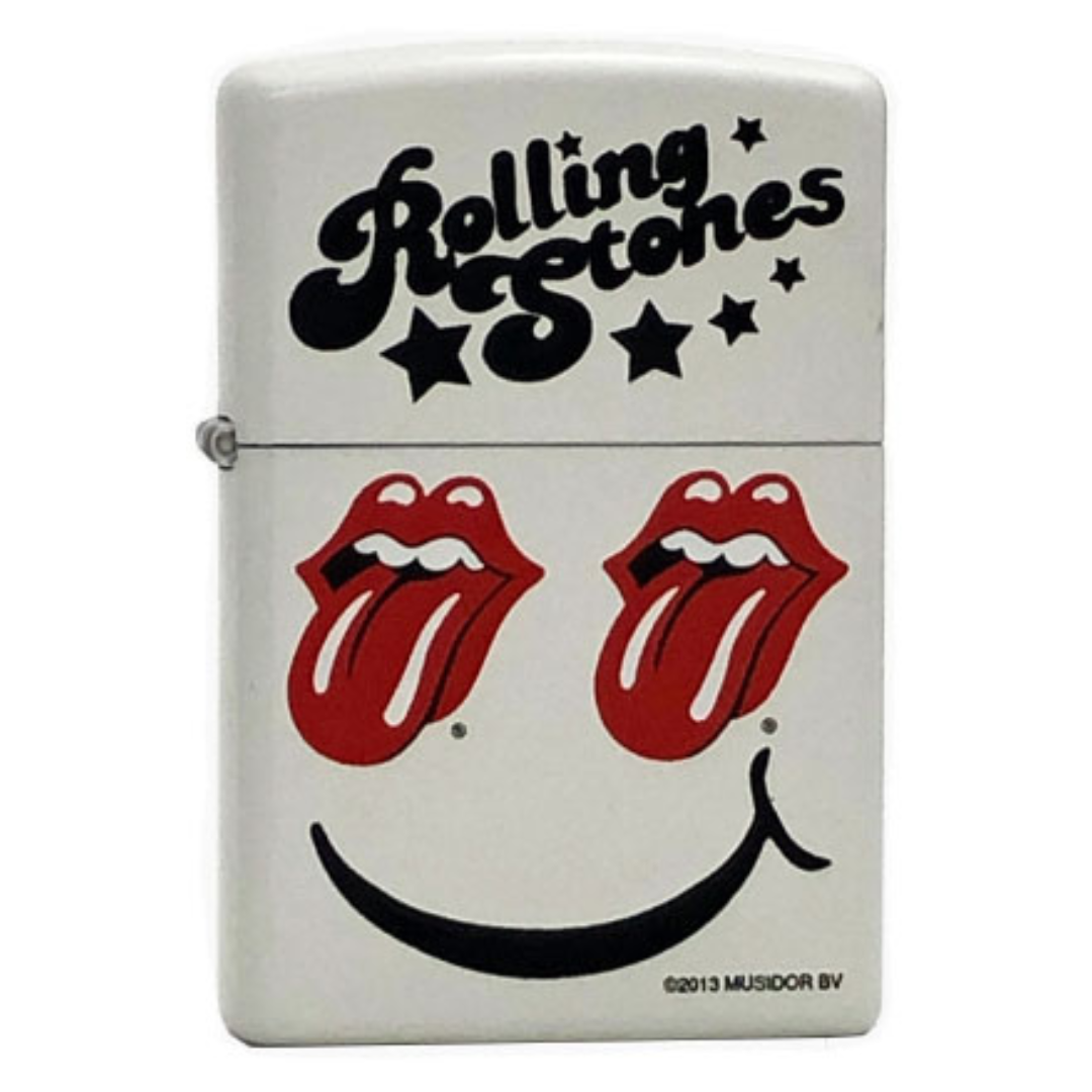 Zippo Rolling Stones White Matte