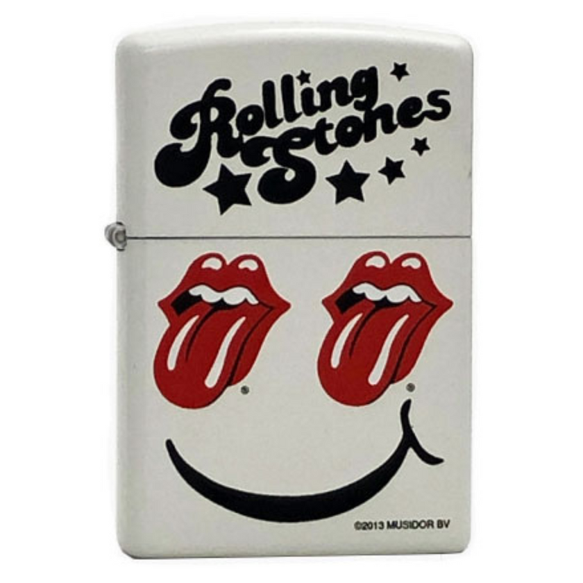 Zippo Rolling Stones White Matte