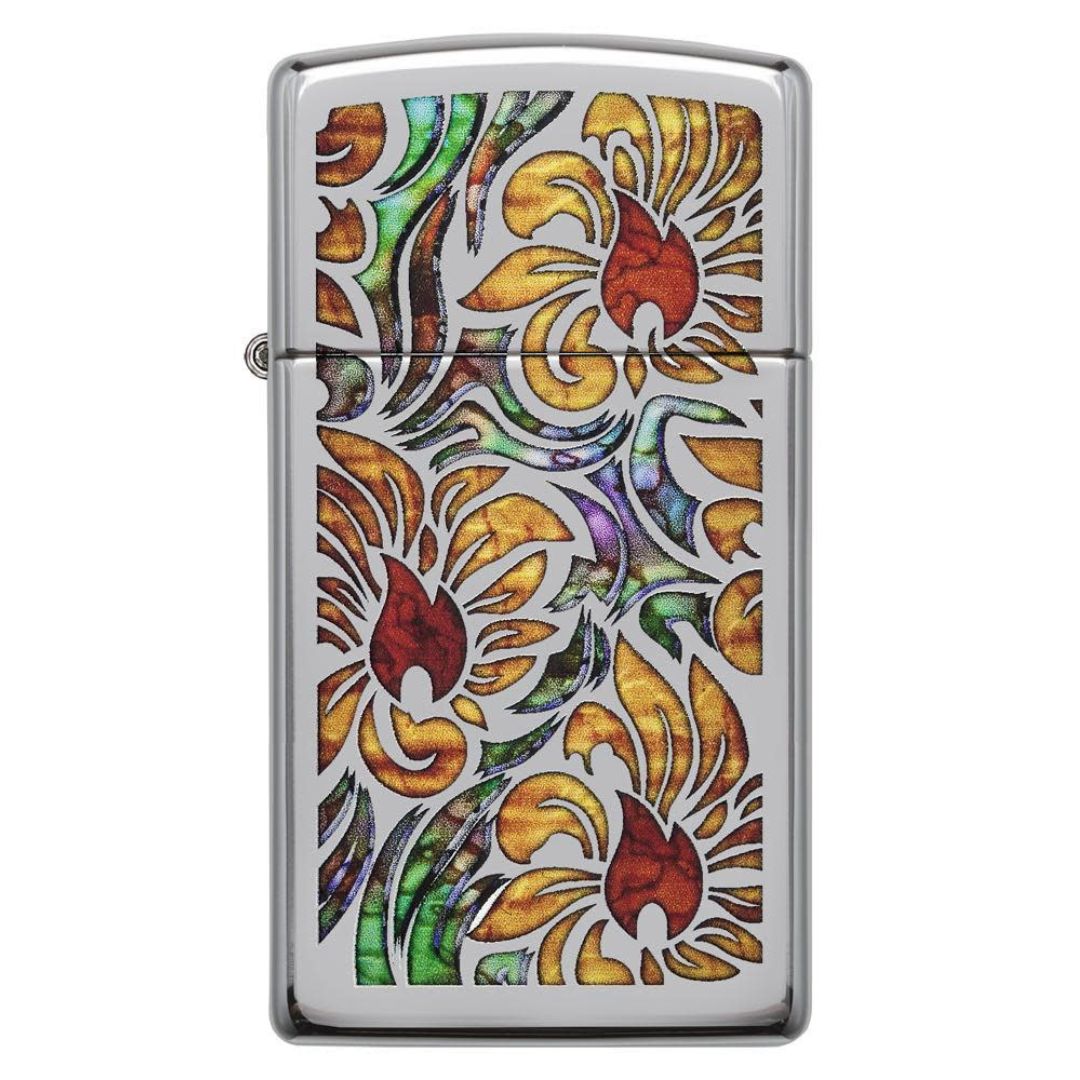Zippo 29702 Slim Fusion Floral Design