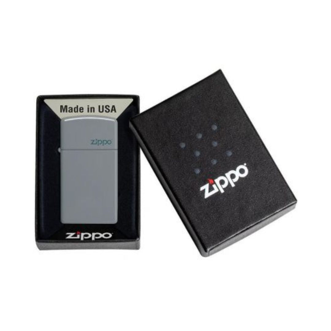 Zippo Slim Flat Gray