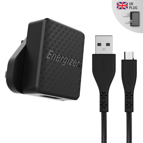 Energizer - 1A - 1USB - UK plug - Micro-USB Cable Included