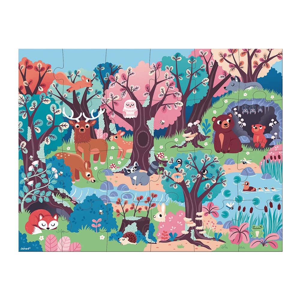 Janod - Magic Forest Puzzle x25pcs