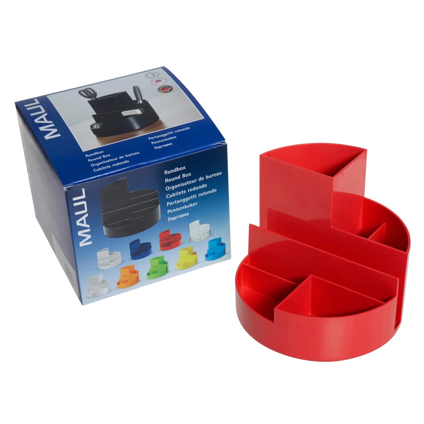 Desk organiser MAULroundbox - Red