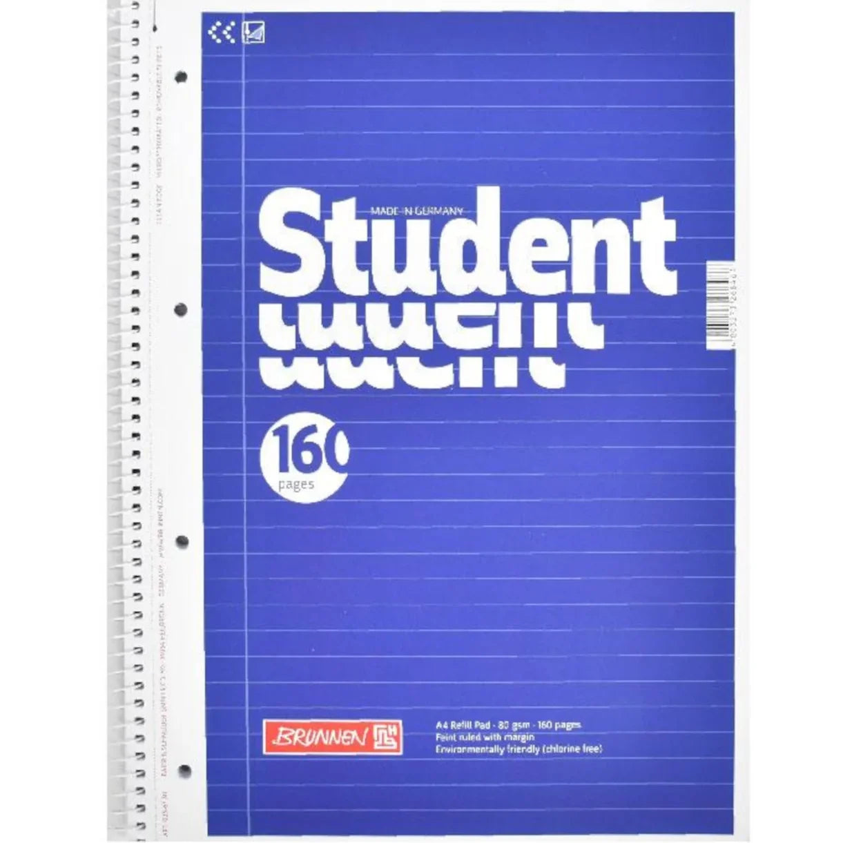 A4 Brunnen Spiral Notebook 160pages