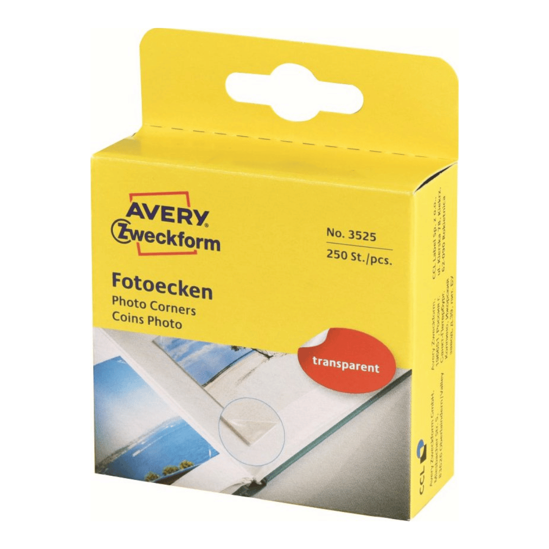 Avery Photo Corners A Pack Of 250pcs