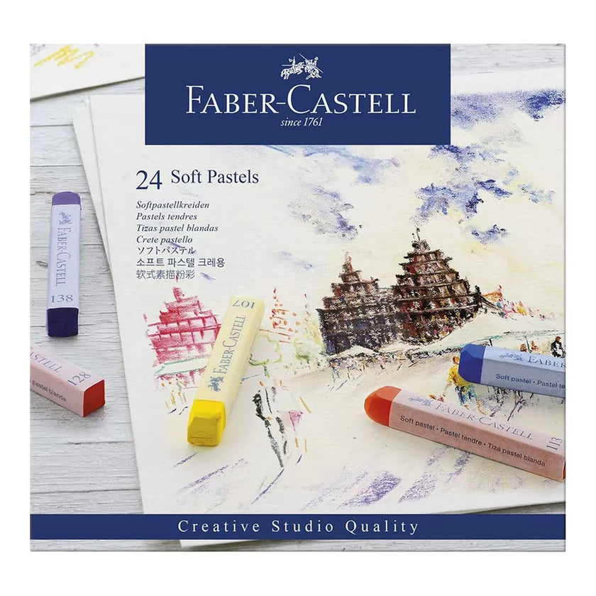 Faber-Castell Soft pastels cardboard wallet of 24