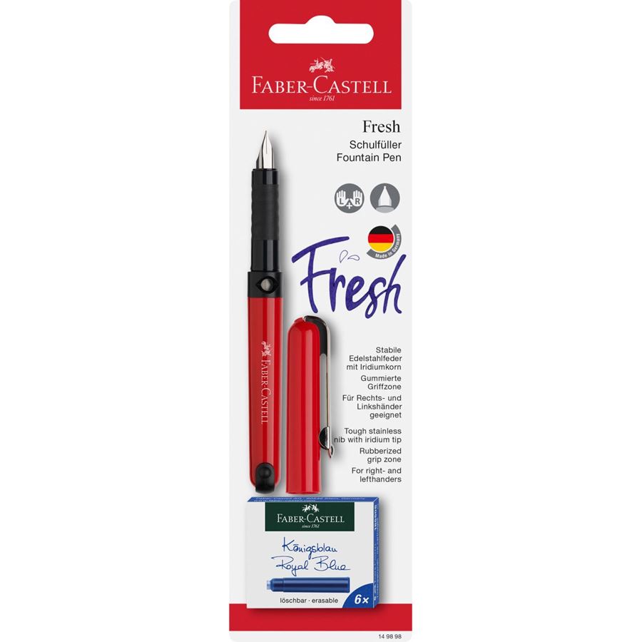 Faber-Castell Fresh School Fountain Pen - Red