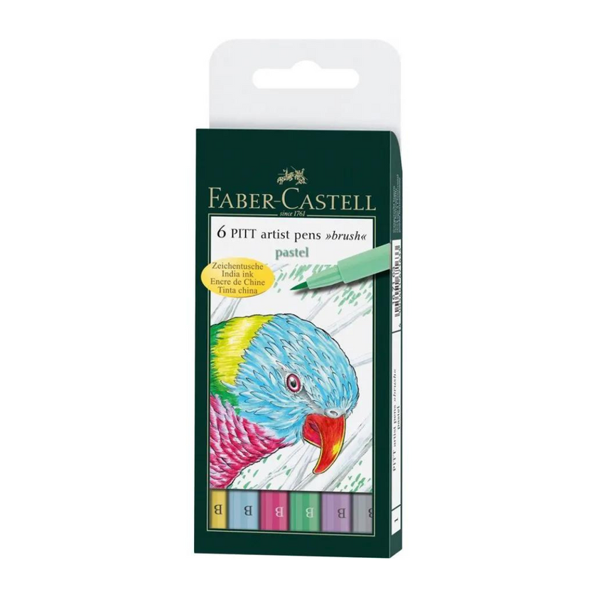 Faber Castell Pitt Artist Pen Brush India Ink Pen - Pastel