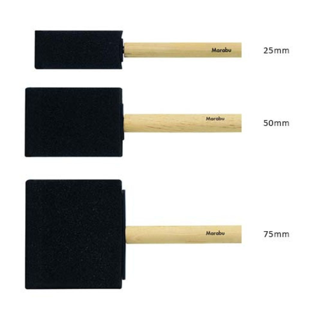 Marabu Foam Paint Brush - Various Sizes