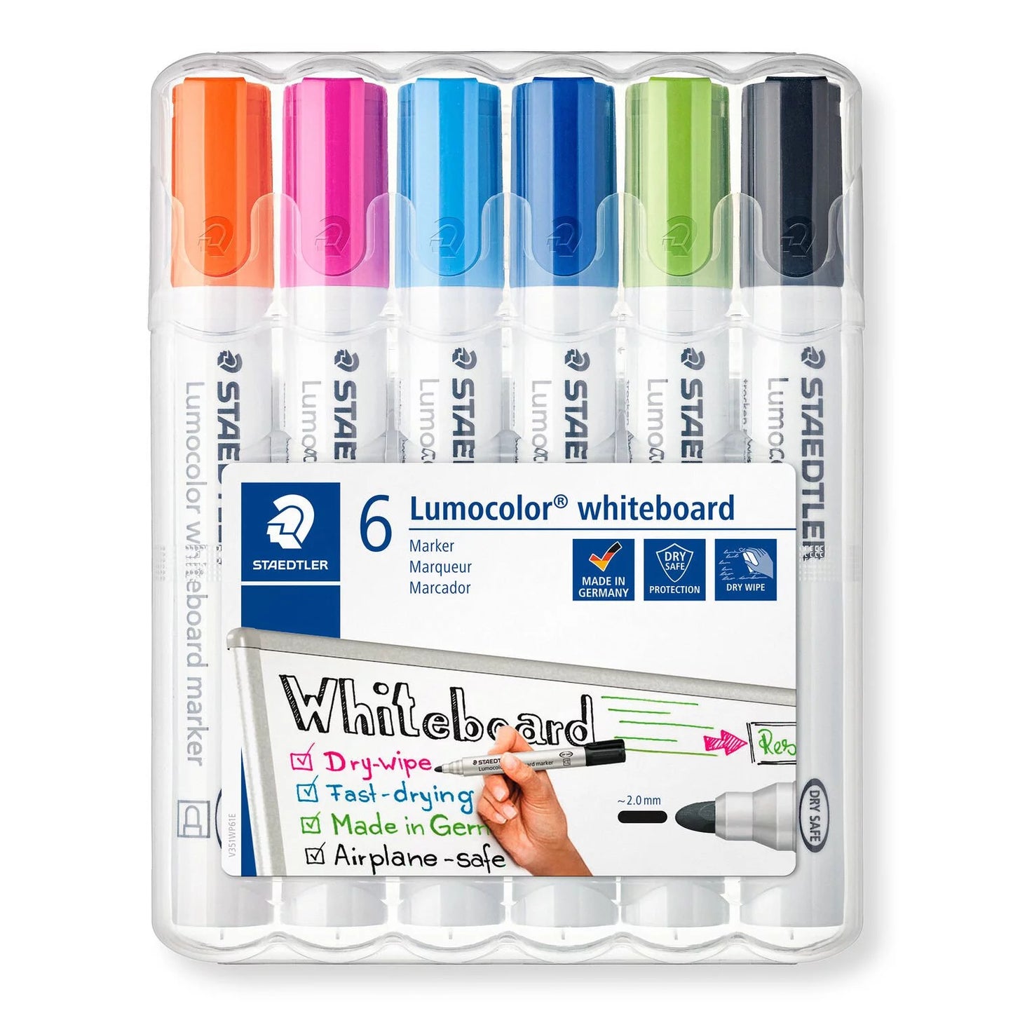 Staedtler Lumocolor Whiteboard Markers A Set Of 6pcs