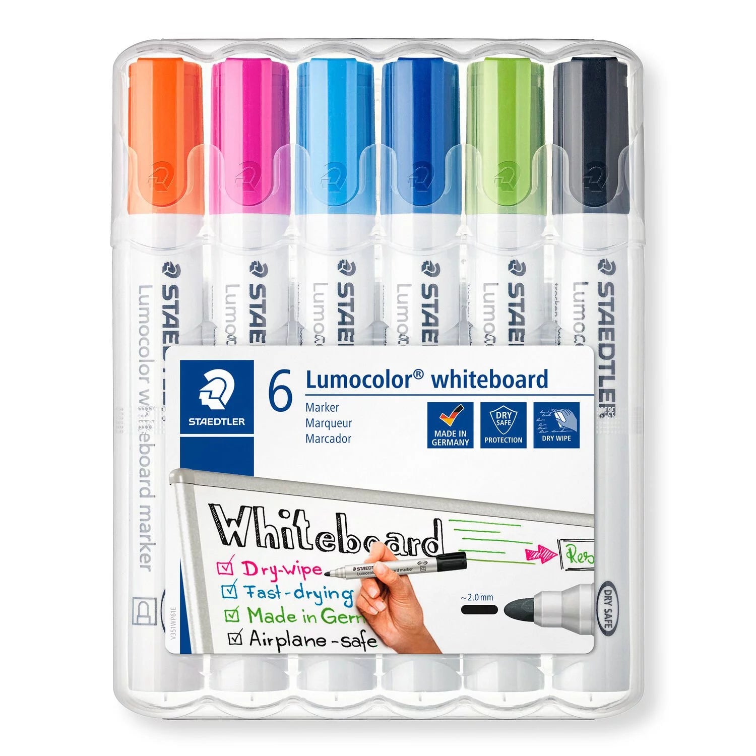 Staedtler Lumocolor Whiteboard Markers A Set Of 6pcs