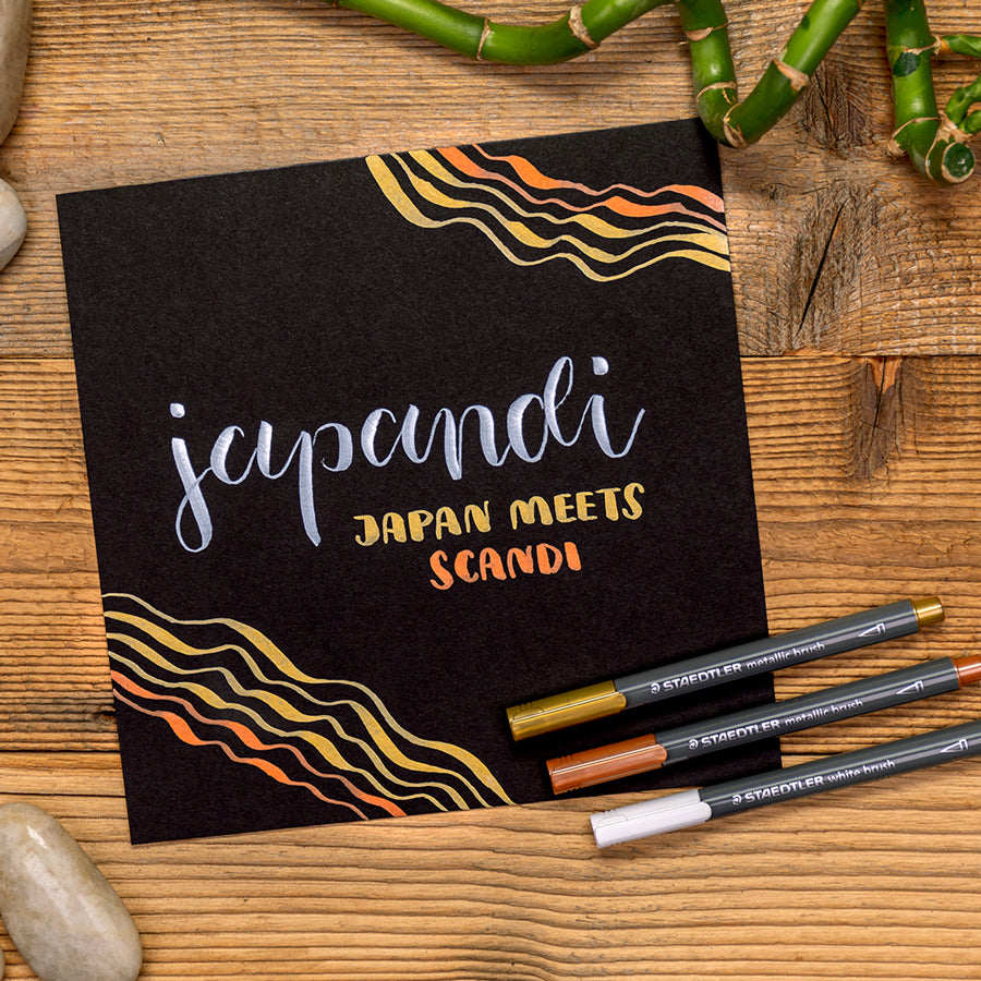 Staedtler Metallic Brush Markers A Pack Of 6pcs