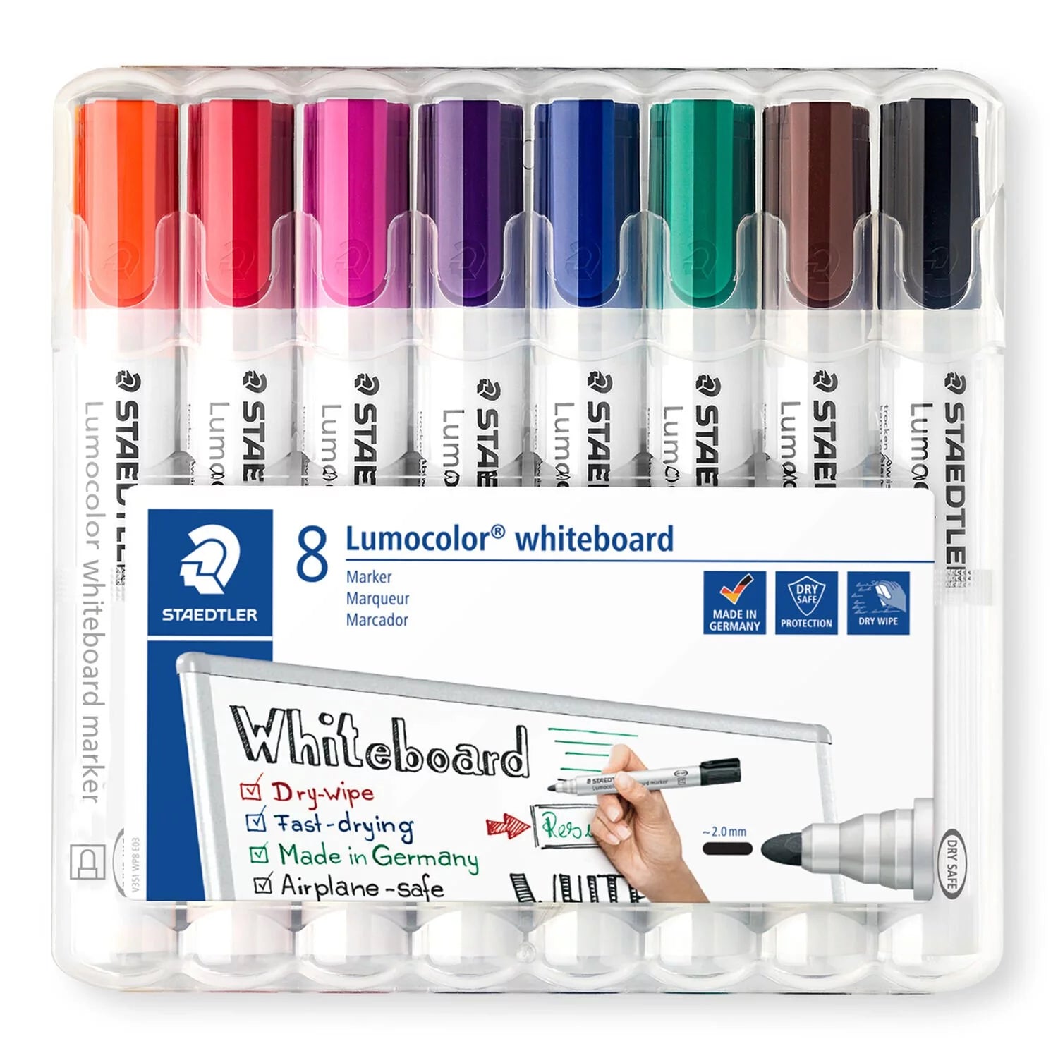 Staedtler Lumocolor Whiteboard Markers A Set Of 8pcs