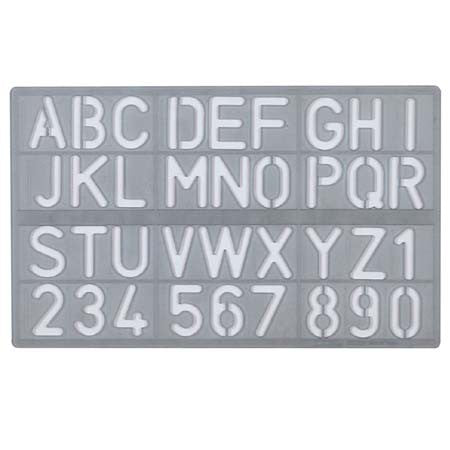 Cox Lettering Stencil - 30mm