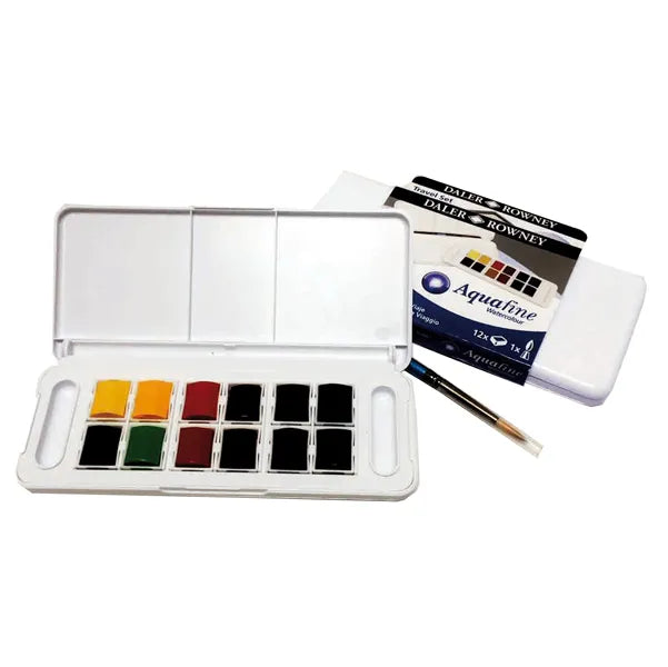 Daler Rowney Aquafine Mini Travel A Set Of 12pcs