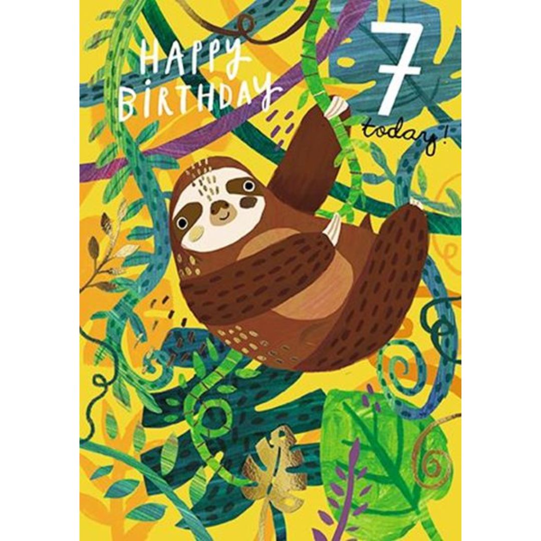 Happy Birthday 7 Today' Greeting Card