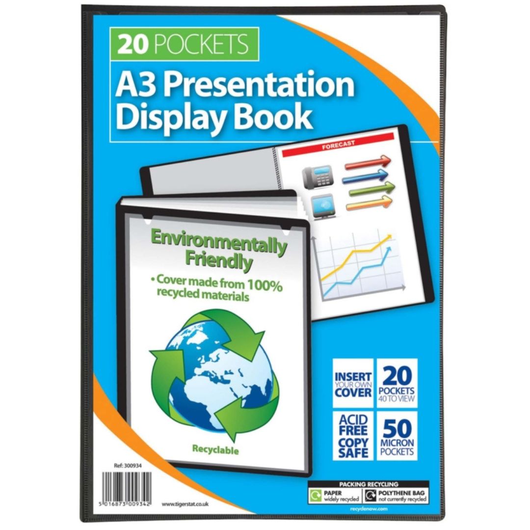 A3 Tiger Presentation Display Book - Various Sizes