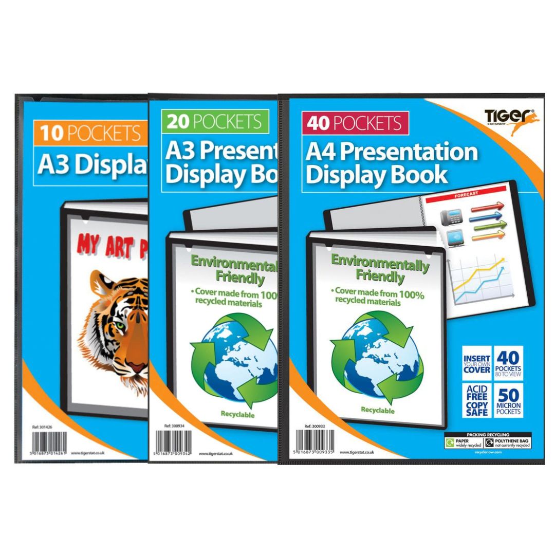 A3 Tiger Presentation Display Book - Various Sizes