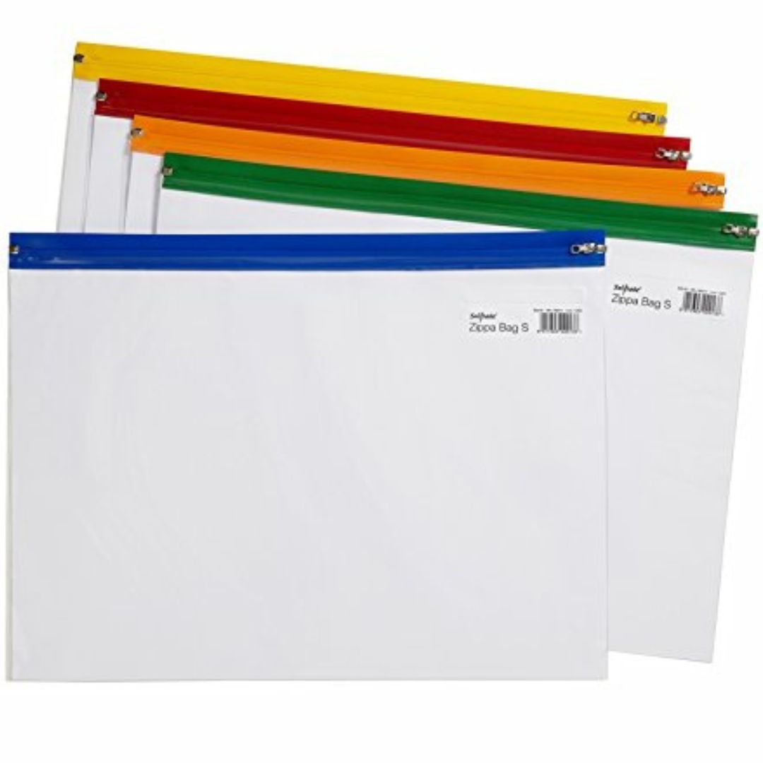A3 Snopake Zippa Bag S 48 x 35cm x 1pc Assortment