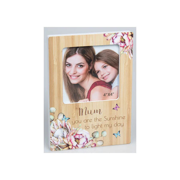 Vintage Floral Frame Mum 10 x 10 cm (4"x4")