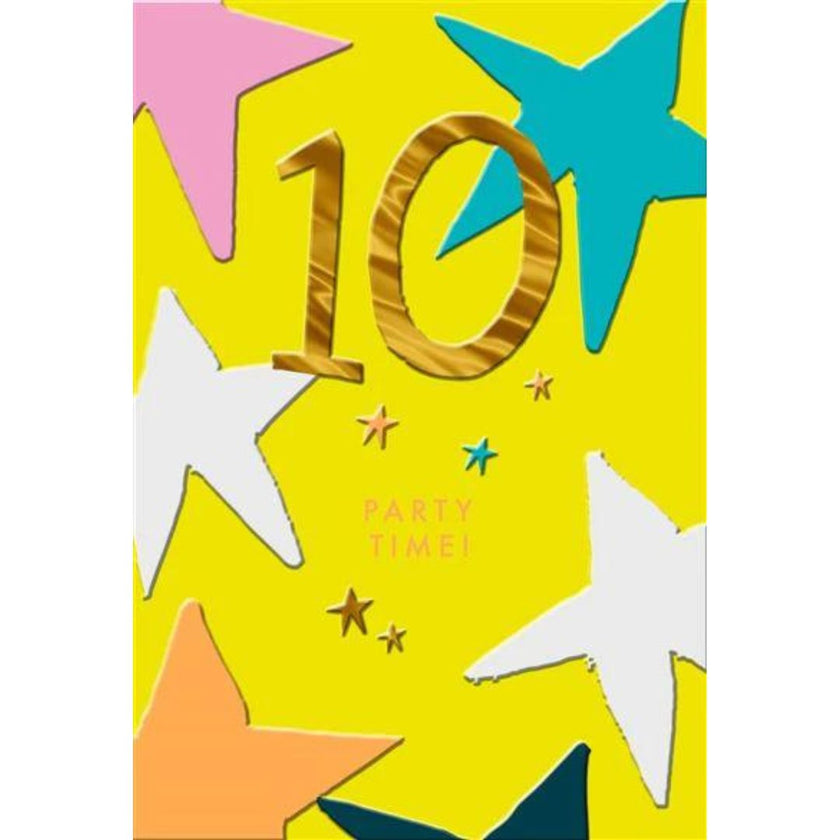 10 Party Time' Greeting Card
